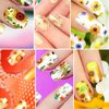 12 Sheets Sunflower Nail Art Stickers Floral Flower Nail Art Stickers Sunflower Self-Adhesive Nail Decals Nail Art Supplies Summer Nails Design with Nail File for Women DIY Nail Decoration