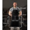 Utopia Kitchen 2 Pack Bib Apron, Adjustable with 2 Pockets, Water and Oil Resistant, Cooking Kitchen Chef Apron for Women Men