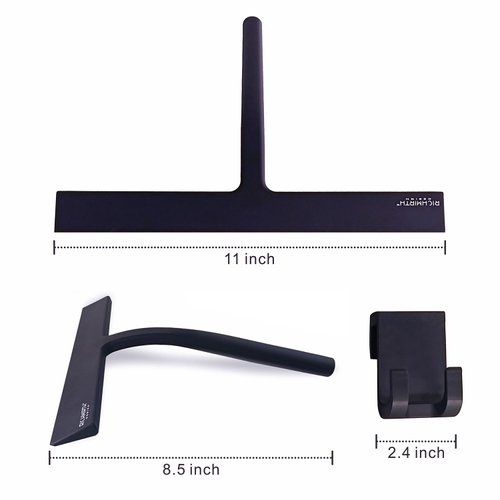 Silicone Rubber Blade & Hook Shower Window Squeegee 11" in Width Silicone Car Squeegee Bathroom Squeegee for Shower Squeegee for Shower Doors Car Window