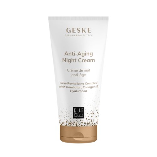 GESKE Anti-Aging Night Cream | Moisturizing Skin Cream with Hyaluron | Anti-Wrinkle Cream for Age-Defying Beauty | Vegan Formula | Suitable for Men, Women & All Genders | Complements GESKE Devices