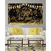 Mocsicka Happy New Year Backdrop Banner New Year 2025 Party Decorations Banner New Year Eve Banner New Years Party Supplies for Photography (Happy New Year, 70.8x43.3 inch)