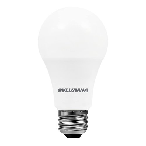 SYLVANIA LED Light Bulb, 75W Equivalent A19, Efficient 12W, Medium Base, Frosted Finish, 1100 Lumens, Bright White - 1 Pack (78096)