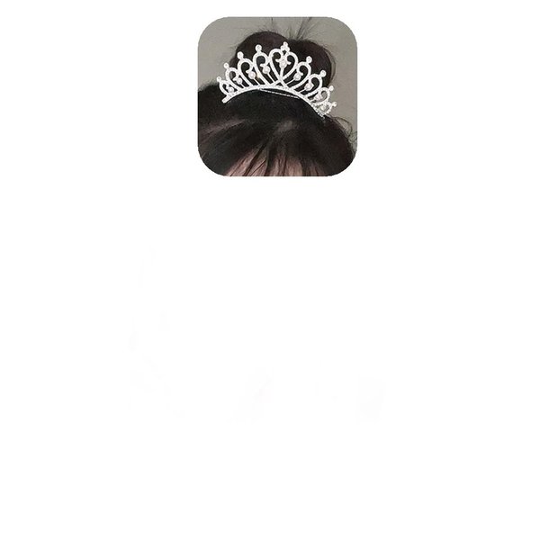YERTTER SilverTiara Crown with Hair Comb Pearl Headpieces PrincessTiara Mini Crystal Rhinestones Hair Accessories Decorative Hair Pieces for Women Girls (Style 2)