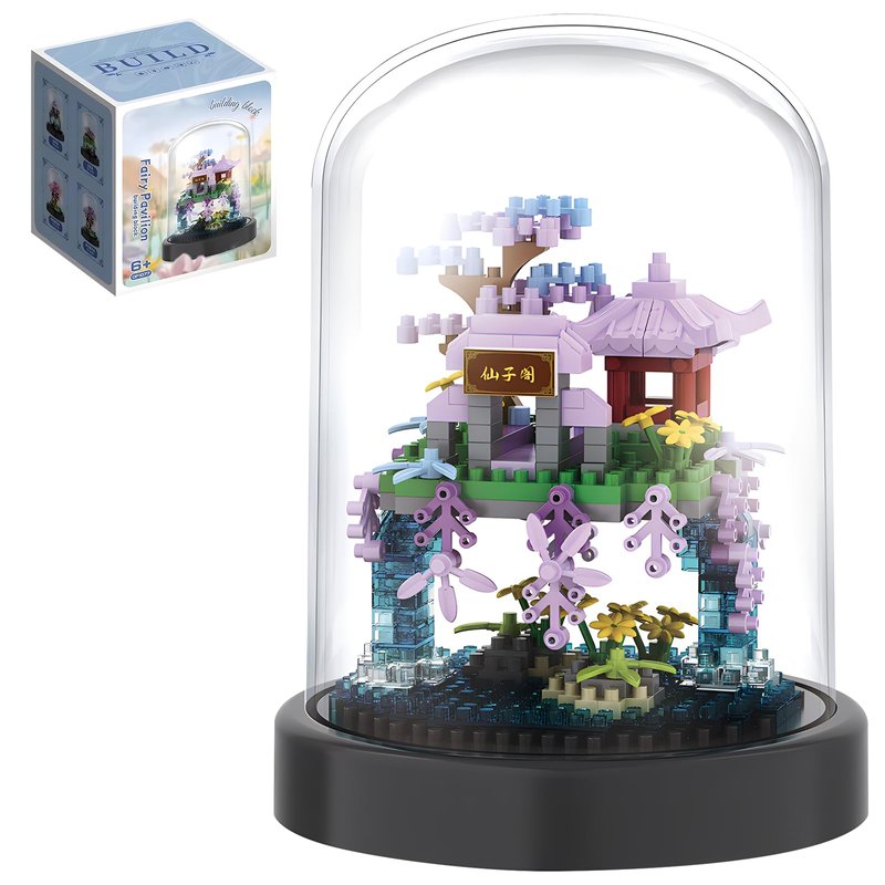 CAXIMSY Cherry Blossom Tree House Building Block Sets with Acrylic ...