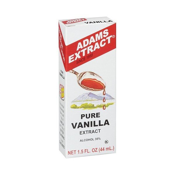 Adams Extract Flavoring 1.5oz Bottles (Pack of 3) Choose Flavor Below (Pure Vanilla Extract 1.5oz)