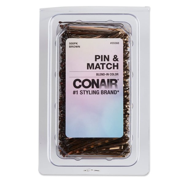 Conair 48 Piece Bobby Pins Extra Long Brown, 4 Oz