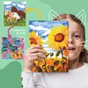 Wings Giant Paint by Numbers Kit for Kids, Flower Crafts and Fun, Acrylic Paint Set, Canvas Painting Kit, Include Framed Pre-Drawn Canvas, Color by Numbers