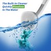 oshang Disposable Toilet Brush - Toilet Bowl Cleaner, Toilet Cleaning Supplies, Toilet Brush with Holder, 14 Refills for Deep Cleaning and Hygienic Bathroom Maintenance