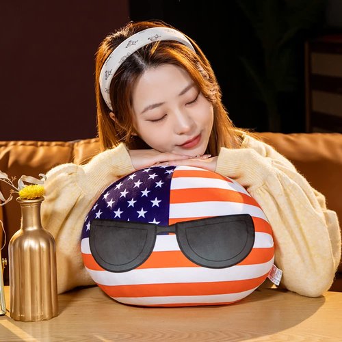 Wgxzyq 12Inch Country Ball Plushies, CountryBall Plush Stuffed Plush Toy, Birthday Xmas Gift for Kids Boys Girls (U.k.)