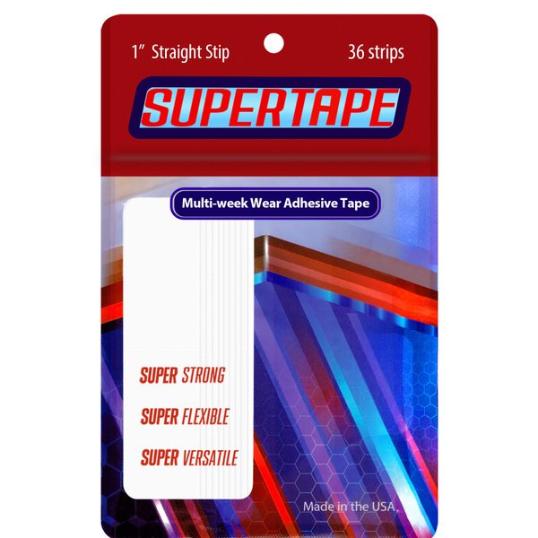 SuperTape Straight Strips 72 Pice ,Double sided lace hairpiece wig toupee tape.