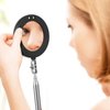 LED Mirror Inspection Telescoping Inspection Mirror Round Mirror Square Mirror Inspection Tool for Check The Condition of The Vehicle, Observe The Eyelashes, Mouth and Other Small Parts (2 Pieces)