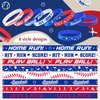 160 Pieces Baseball Silicone Rubber Bracelets Motivational Rubber Wristbands Baseball Party Favors Baseball Bracelet Baseball Wristbands for Kids Adults Baseball Theme Party Birthday Favors, 8 Designs