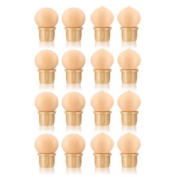 DANNEASY 16Pcs Replaceable Latex Sponge Head For Nail Sponge Pen Ombre Nails Nail Design Tools Liquid Latex for Nails Manicure Brush Nail Accessories
