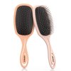 AIMIKE 2pcs Detangling Hair Brushes, Painless Detangle Brush w/Soft Air Cushion, No Pull Detangler Brush Glides Thru Knots with Ease, Paddle Brush Thick Curly Hairbrush for Women, Wet Dry Hair Brush