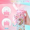 GirlsHome Decorate Your Own Water Bottle for Girls Age 4-6-8-10, Unicorn Toys for Girls Painting Crafts, Fun Arts and Crafts Kits 6-12 Year Old Toddler Girls Birthday Christmas Gifts Toys