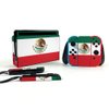 MightySkins Carbon Fiber Skin Compatible with Nintendo Switch OLED - Mexican Flag | Protective, Durable Textured Carbon Fiber Finish | Easy to Apply and Change Styles | Made in The USA