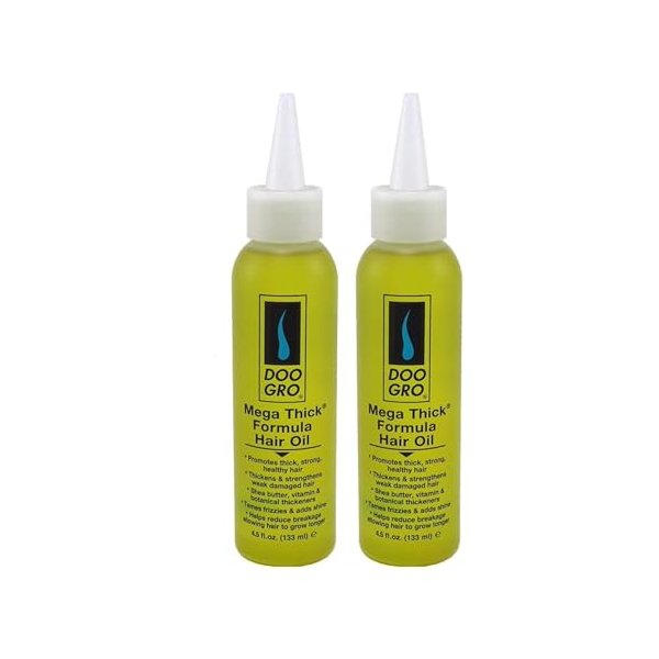 DOO GRO Mega Thick Hair Oil, 4.5 oz (Pack of 2)