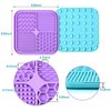 2PCS Licking Mat for Dogs with Suction Cups, Premium Lick Pad for Anxiety Relief, Slow Feeder Dog Bowls, Perfect for Bathing, Grooming and Training