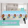 Unique Gabby's Dollhouse Party Supplies | Gabby Dollhouse Party Supplies | Gabby Doll House Party Supplies | Officially Licensed | Tablecover, Plates, Napkins, Button | Serves 16 Guests