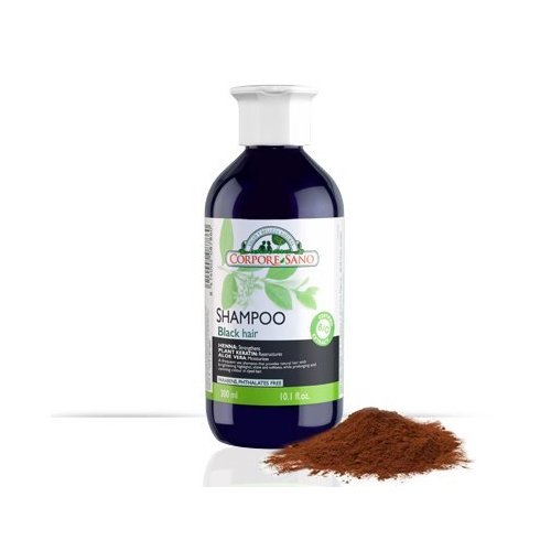 Corpore Sano Henna Shampoo for Black Hair-Certified Organic Growing- 10.1 Fl.oz./300ml