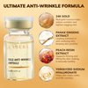 Abera Gold Anti-Wrinkle Ampoule, Anti-Aging Serum For All Skin Type with Peach Extract and Hyaluronic Acid, Skin Firming & Firming Serum, Hydrating Serum (3 x 0.23 Fl.Oz)