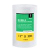 PackageZoom 1 Pack 12 inch x 30 ft. Bubble Cushioning Wrap Shipping Packing Moving Supplies Perforated Every 12” Bubble Cushioning Wrap for Packing and Moving Boxes Bubble Packing Wrap for Moving