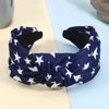 Independence Day Headband American Flag Knotted Stars Hair Band USA Patriotic Twist Hair Accessories 4th of July Hair Hoop for Women Girls