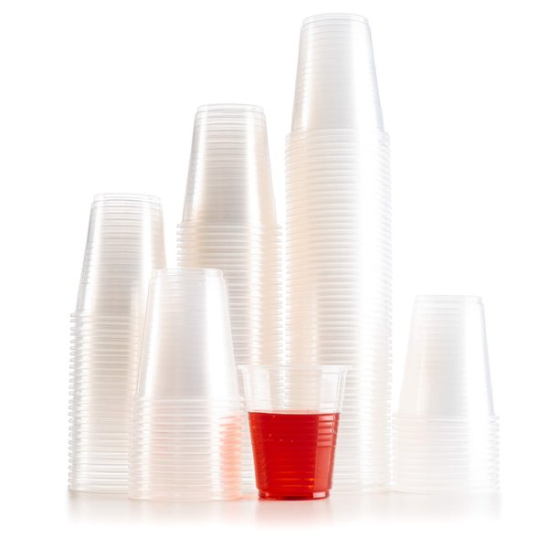 PLASTICPRO plastic Cups 5 oz Disposable Clear Beverage Tumbler (400 Count)