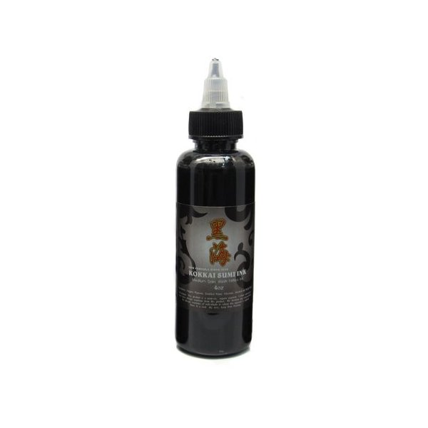 Kokkai Sumi Tattoo Black Lining Tribal Shading Ink 4-oz -Tattoo Supplies-