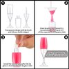 20 Pieces 8 ml/ 0.27 oz Lip Gloss Tubes Mini Wineglass Shaped Empty Lip Gloss Tube Lip Balm Containers Mini Refillable Bottles Lip Glaze Container with 2 Pieces Funnels for Women Girls (Transparent)