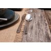 Fortessa Arezzo 18/10 Stainless Steel Flatware, 5 Piece Place Setting, Service for 1, Brushed Stainless Steel
