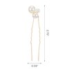 SWEETV Bridal Hair Pins Bridal Hair Accessories Pearl Bobby Pins Wedding Headpiece Bridesmaid Flower Girl Hair Accessories 3Pcs Pearl Hair Pins Bride Wedding Hair Clips Hair Piece for Women and Girls