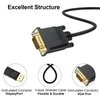 DisplayPort to VGA Cable 6 Ft, 2-Pack Display Port DP to VGA Adapter Cord Male to Male HD Video 1080P for Computer, Monitor, TV, Projector