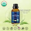 Organic Lemongrass Essential Oil 30 ml - Natural, Pure Lemongrass Oil for Diffuser, Aromatherapy - Lemon Grass Essential Oil for Skin Use, Hair Care - Undiluted - Nexon Botanics