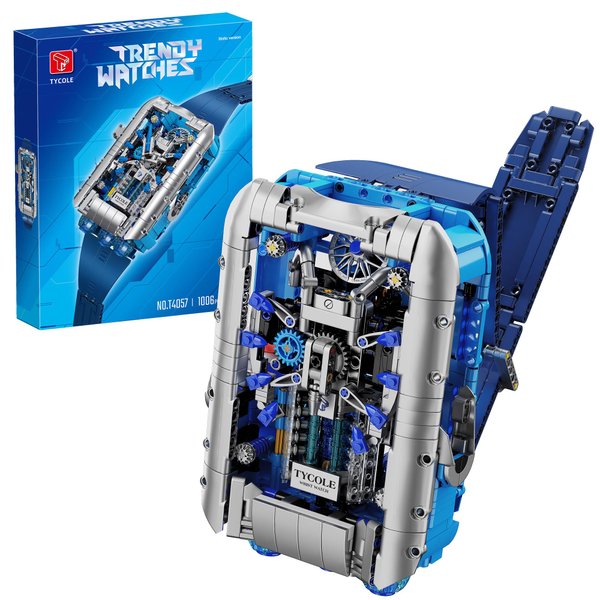 TYCOLE Mechanical Watch Building Set,Kids Watch Toy Set with Rotatable Hand,Creative STEM Toy Compatible with Legos,Idea Christmas Birthday Gift with Gift Box for Adults and Kids 8+(1006PCS)