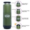 FLPSDE Dual Chamber Water Bottle | Drink+Snack | Vacuum Insulated Stainless Steel | Made for Adventure (Evergreen)