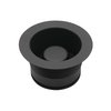 Westbrass D2105-62 3-1/2" EZ-Mount Brass Sink Waste Disposal Drain Flange and Stopper, 1-Pack, Matte Black