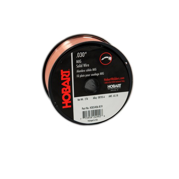 Hobart H305406-R19 2-Pound ER70S-6 Carbon-Steel Solid Welding Wire, 0.030-Inch