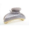 Generic Gray rose iridescent colorful glitter sparkle hair claw clip for thick hair