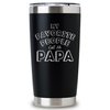 Papa Gifts - My Favorite People Call Me Papa - Laser Engraved Tumbler Travel Mug Cup - Papa Birthday Gifts - New Papa Gift - Father's Day Gifts for Papa - Papa Gifts From Grandchildren, Grandkids
