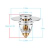 Universal Bathroom Sink Stopper in Brass, 1.04-1.97 Inch Pop Up Basin Sink Drain Stopper, Sink Drain Strainer with Anti Clogging Filter Hair Catcher