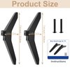 43 Inch TV Stand for LG TV Legs 43LJ5500 43UJ6300 43UJ635T 43UK6200 43UK6090 43UK6500 43UM6900 43UM7100 43UM7300 43UN7300 43UN7100 43UN6900 43UN6950 43UN6951 Replacement Legs for LG TV with Screws