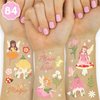 xo, Fetti Woodland Fairy Temporary Tattoos - 84 Foil Styles | Magical Princess Birthday Supplies, Forest Baby Shower Decorations, Girls Garden Accessory