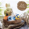 Madzee Bird Toys – Cute Stuffed Animal Bird Nest for Kids – Plush Toy with Birds, Egg, Nest – Stimulating Plush Bird Nest for Creative Play