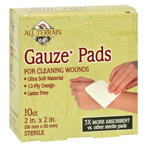 All Terrain Gauze Pads Latex Free - 10 Pads