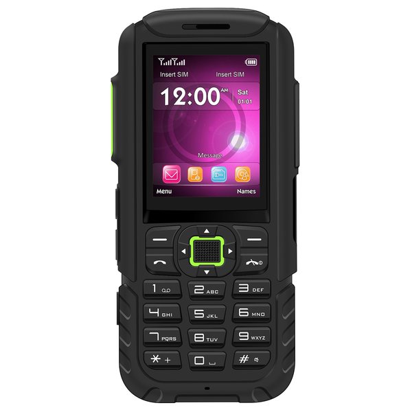 BLU Tank Mega T570 2.4" GSM Unlocked Cellphone 32MB Dual Sim W/Flashlight - Green