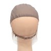 YANTAISIYU Full Lace Wig Cap Wig Base with Adjustable Strap Hairnet Cap for Making Wig Caps (Brown S 21inch)