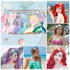 YARIEW 6 Pcs Mermaid Tail Headbands for Girls Mermaid Headband for Little Girl Hair Accessories Glitter Sequins Mermaid Tail Starfish for Mermaid Party Decorations Gifts (Set 2)