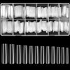 woshilaoDS 240 Pcs Clear Full Cover Nail Tips, Nail Tips for Acrylic Nails Professional, Coffin Nail Tips Fake Nails, False Ballerina French Acrylic Nail Tips Extension for Salon Manicure Home DIY