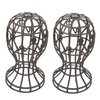CIMAXIC 2Pcs plastic wig stand hat display wig head stand wig display holder Mannequin Wig Stand Manikin head Glasses Stand helmet stand rack portable wig stand drying rack travel hair